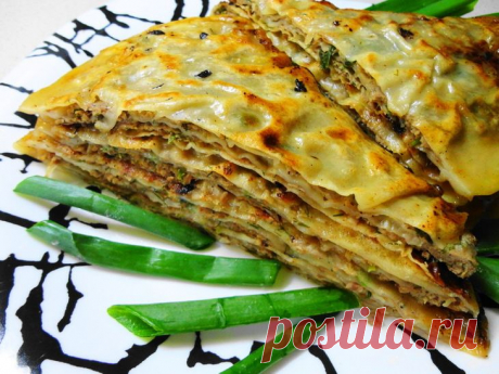 Китайские слоеные лепешки с мясом (вариант + МК)