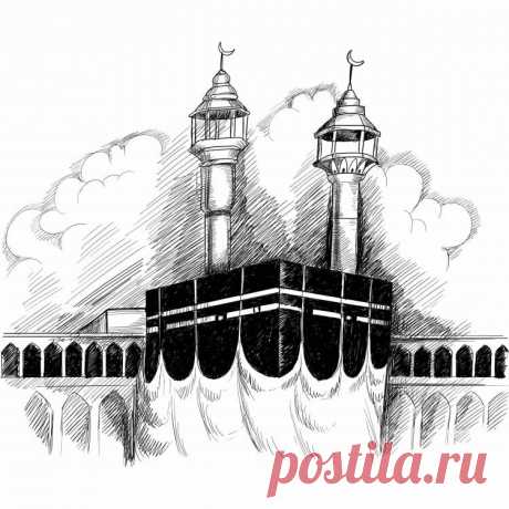Кааба рисунок карандашом - 93 идей для срисоки