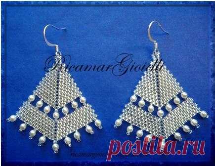 СЕРЬГИ ИЗ БИСЕРА

#бижутерия #украшения @biserok #бисероплетение #biserok