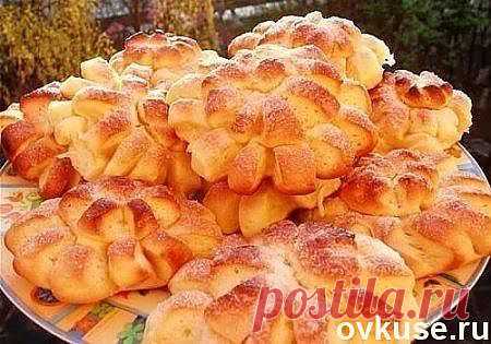 Плюшки с корицей "Хризантемы" - Простые рецепты Овкусе.ру