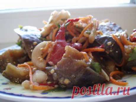 Баклажаны по-корейски (остренькие) : Закуски и бутерброды
