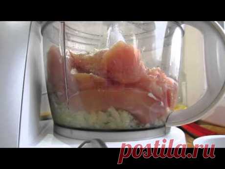 Котлеты  из куриной грудки. Кухонный комбайн Bosch мсм 5529. Куриные котлеты