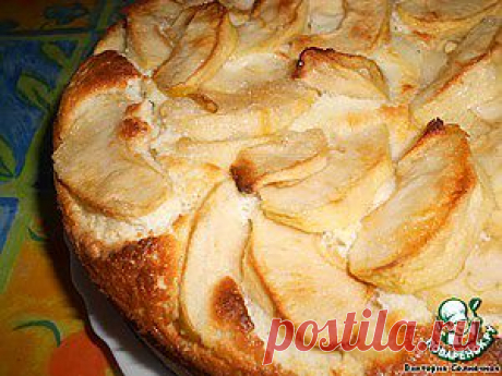 Творожно-яблочный пирог - кулинарный рецепт