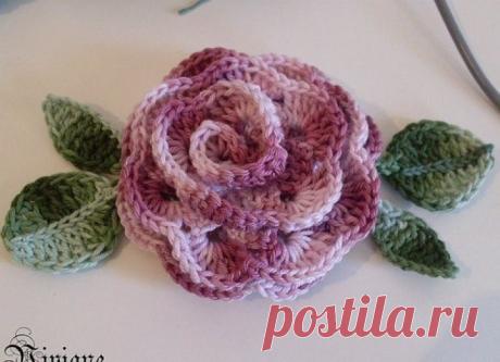 Роза крючком. Мастер-класс (Вязание крючком) | Журнал Вдохновение Рукодельницы