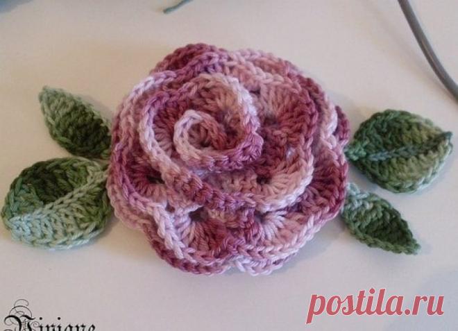 Роза крючком. Мастер-класс (Вязание крючком) | Журнал Вдохновение Рукодельницы
