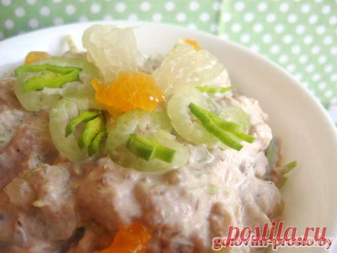 Рыбный салат с помело, рецепты с помело с пошаговыми фото | Кулинарный сайт "Готовим просто"