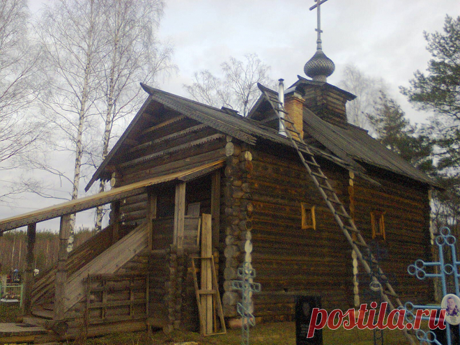 Памятник деревянного зодчества в имении князей Пожарских в д.Юрино. Икона Казанской божьей матери передана, по моему в церковь с.Бурцево