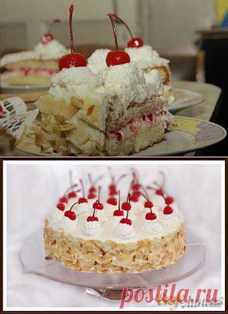 ВкусЛандия - Бисквитный торт с творожно-сливочным кремом