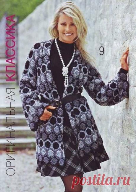 КАРДИГАН ИЗ МОТИВОВ... класс!.. особенно если его удлинить...