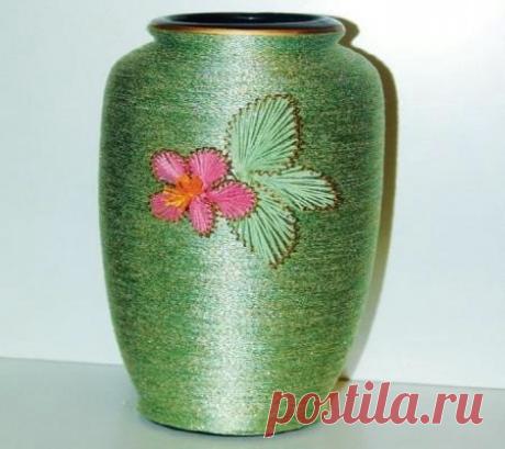 Оплетенная ваза