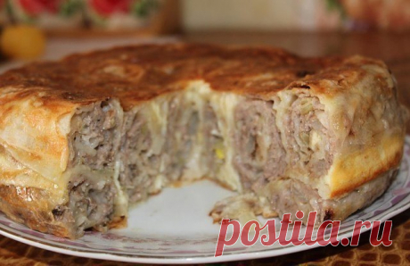 Пирог "Лаваш в заливке"😋
