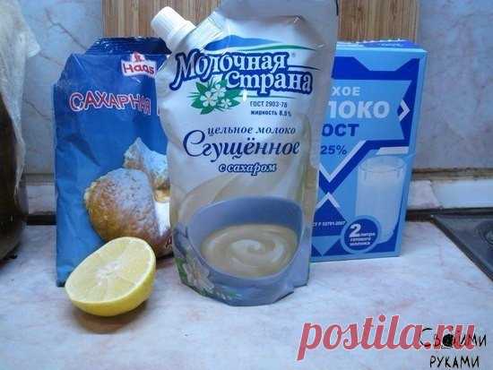 Молочная сахарная мастика для украшения тортов
