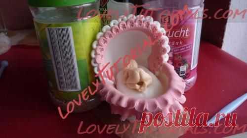 МК лепка "Колыбелька" -Crib cake topper step by step - Мастер-классы по украшению тортов Cake Decorating Tutorials (How To's) Tortas Paso a Paso