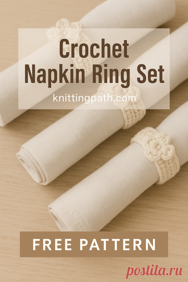 Crochet Napkin Ring Set
