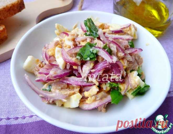 Салат с тунцом и яйцом – кулинарный рецепт