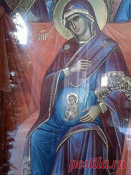 Икона Божьей Матери со Христом во чреве.