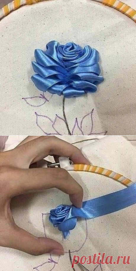 Вышивка лентами