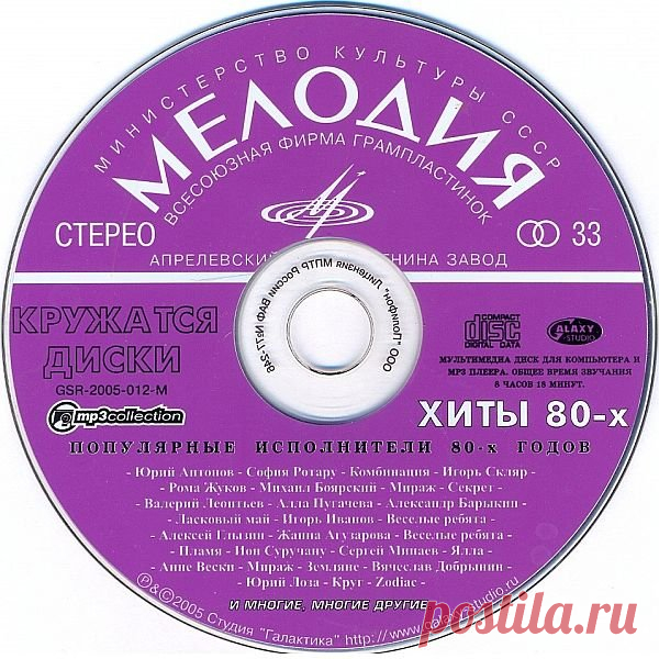 Кружатся диски - Хиты 80-х (Mp3) Исполнитель: Various ArtistНазвание: Кружатся диски - Хиты 80-хДата релиза: 2005Жанр: Pop, Disco, RockКоличество композиций: 125Формат | Качество: MP3 | 192 kbpsПродолжительность: 08:19:34Размер: 710 Mb (+3%)Трэклист:001. Юрий Антонов - Золотая лестница002. София Ротару - Было, но прошло003.