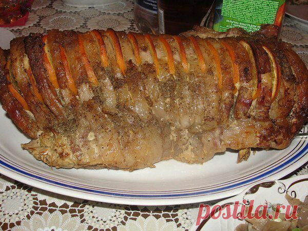 Запечёное мясо с апельсинами - Простые рецепты Овкусе.ру