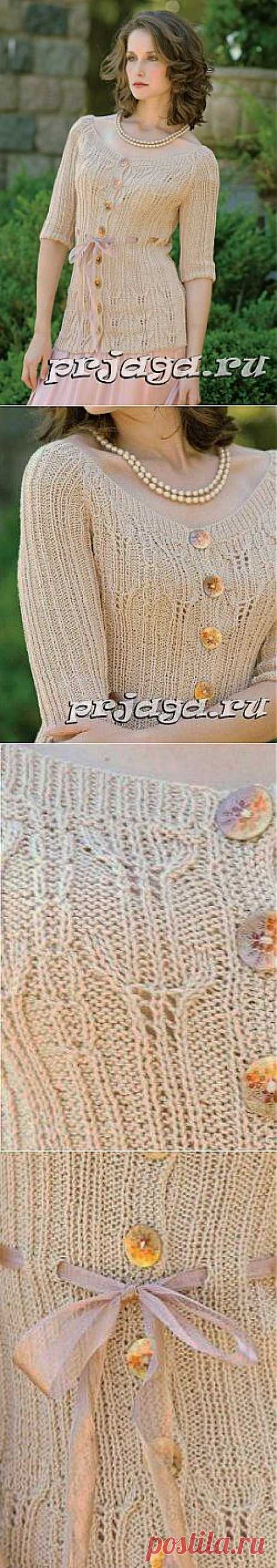 Вязание кофточки регланом
(кофточка, жакет, кардиган, спицами)