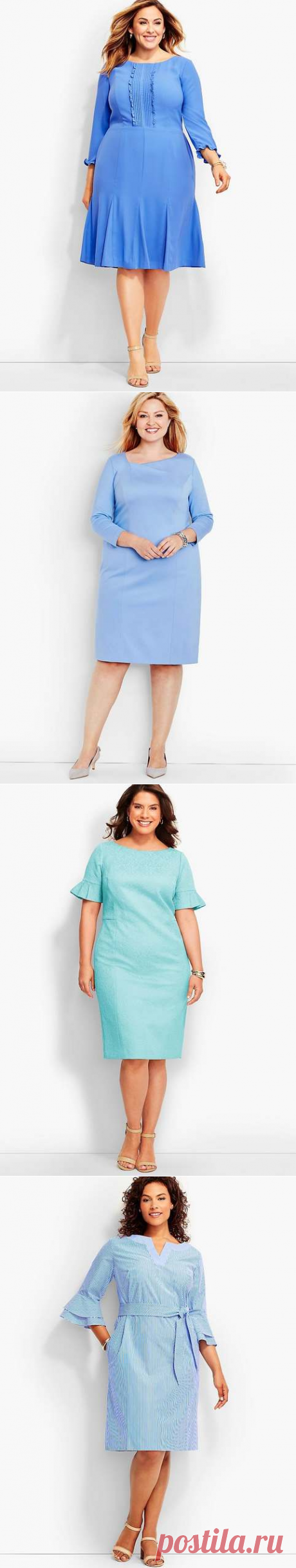 Повседневные платья для полных женщин американского бренда Talbots осень 2017