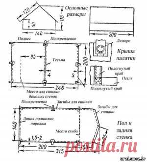 Делаем двухместную палатку - Для умелых рук