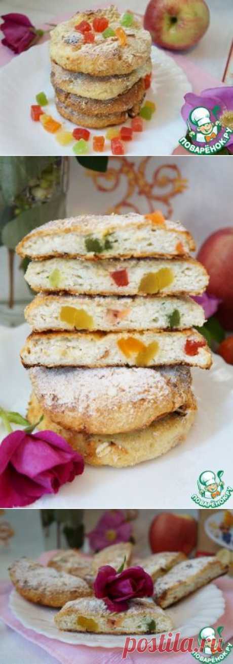 Запеченые сырники с овсянкой и цукатами - кулинарный рецепт