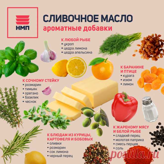 Сливочное масло с ароматными добавками