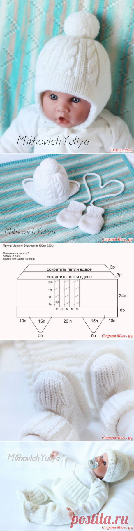 Схема пинеток и шапочки