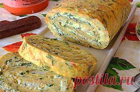 Рулет из крабовых палочек