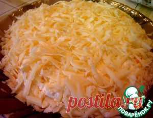 Салат "Рафаэлло" с курицей и грибами - кулинарный рецепт