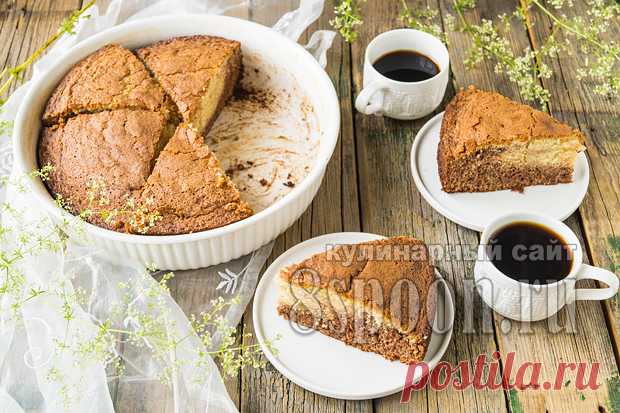 Пирог зебра на кефире: рецепт с фото. Рецепт пирога зебра на кефире | 8 Ложек