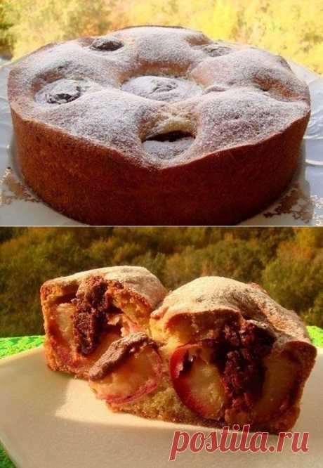 Пирог &quot;Яблочки с шоколадом&quot;