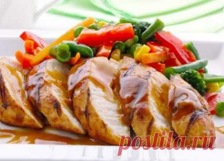 Запеченная куриная грудка под горчичным соусом » Рецептико