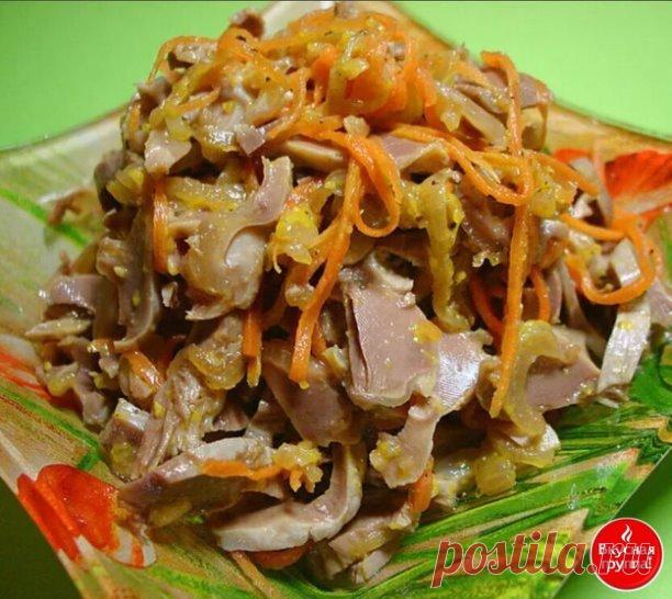 Куриные желудки по-корейски. Чудесный рецепт!