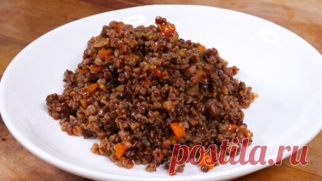 Любовь Сазонова | Рецепт гречневой каши по - Купечески с фаршем, который выручает, когда нет времени готовить. Просто и очень вкусно.