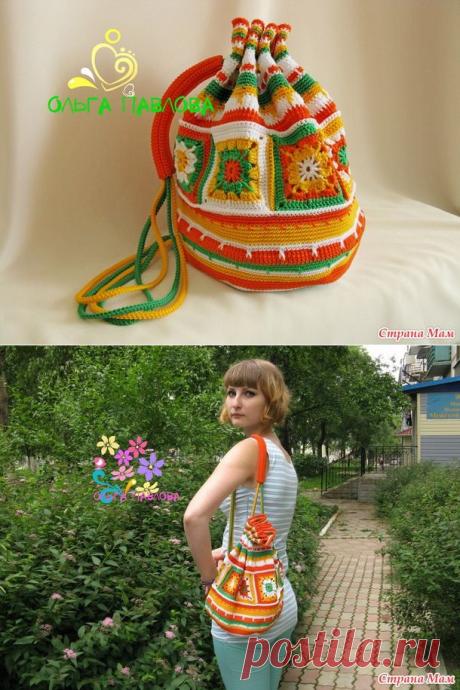 Вяжем вместе рюкзачок &quot;Яркое лето&quot;! - Вяжем вместе он-лайн - Страна Мам
