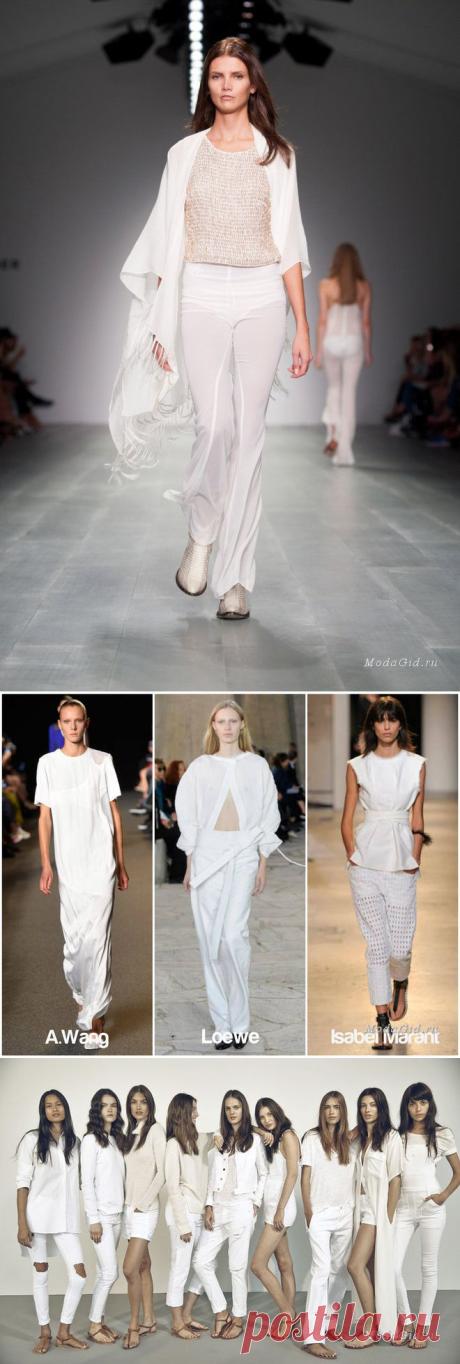 Модный тренд весна-лето 2015: total white look