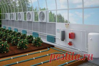 Водяное отопление теплицы зимой своими руками