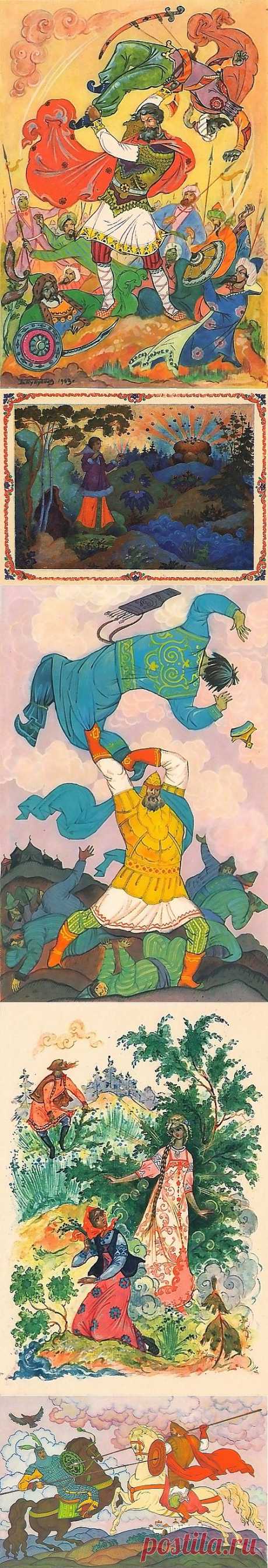 Иллюстрации художников Палеха (40 работ) » Картины, художники, фотографы на Nevsepic