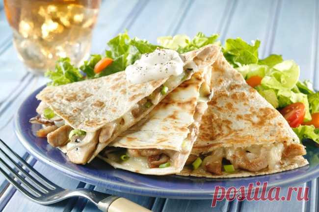 5 рецептов кесадильи для вкусного и полезного перекуса