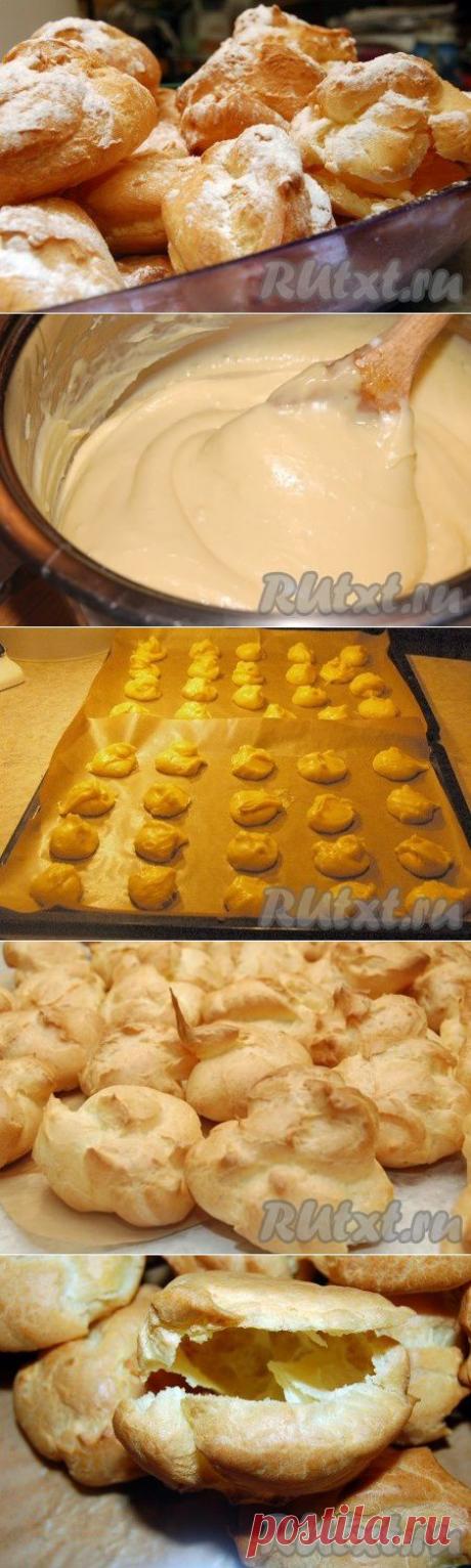 Заварное тесто. Булочки со взбитыми сливками (рецепт с фото) | RUtxt.ru