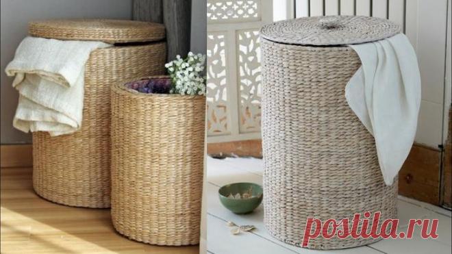 Практичная и симпатичная бельевая корзина без шитья и плетения Оригинальная, вместительная бельевая корзина способна стать не только практичным органайзером, но и предметом декора. Примечательным является то, что навыки шитья или плетения для ее создания не понад...