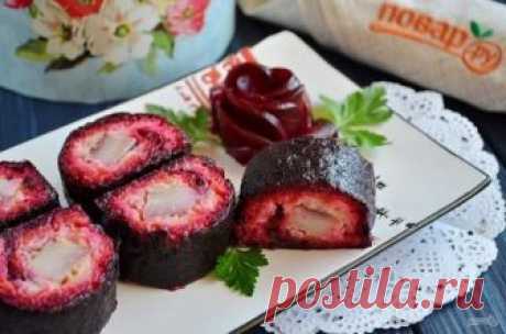 Селедка под шубой (роллы).