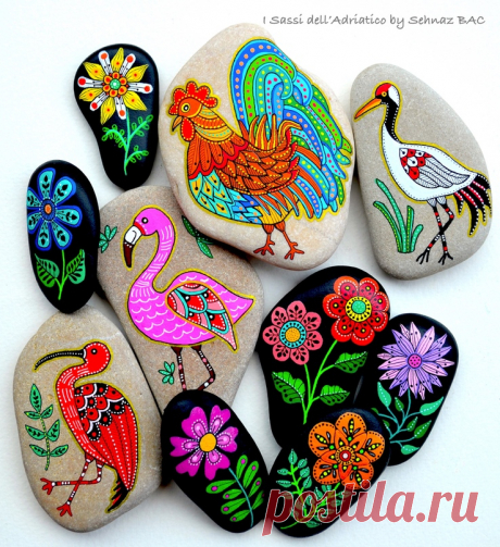 Рисуем на камнях — Сделай сам, идеи для творчества - DIY Ideas