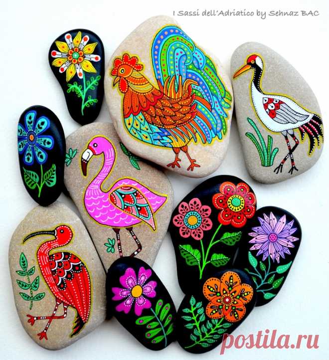 Рисуем на камнях — Сделай сам, идеи для творчества - DIY Ideas