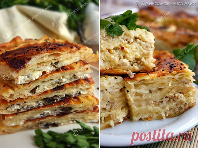 662. Börek с сыром и с фаршем (турецкая кухня)