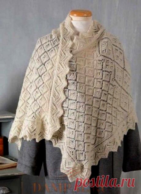 Ажурная шаль «Genealogy» от дизайнера Fiona Munro (Вязание спицами) – Журнал Вдохновение Рукодельницы