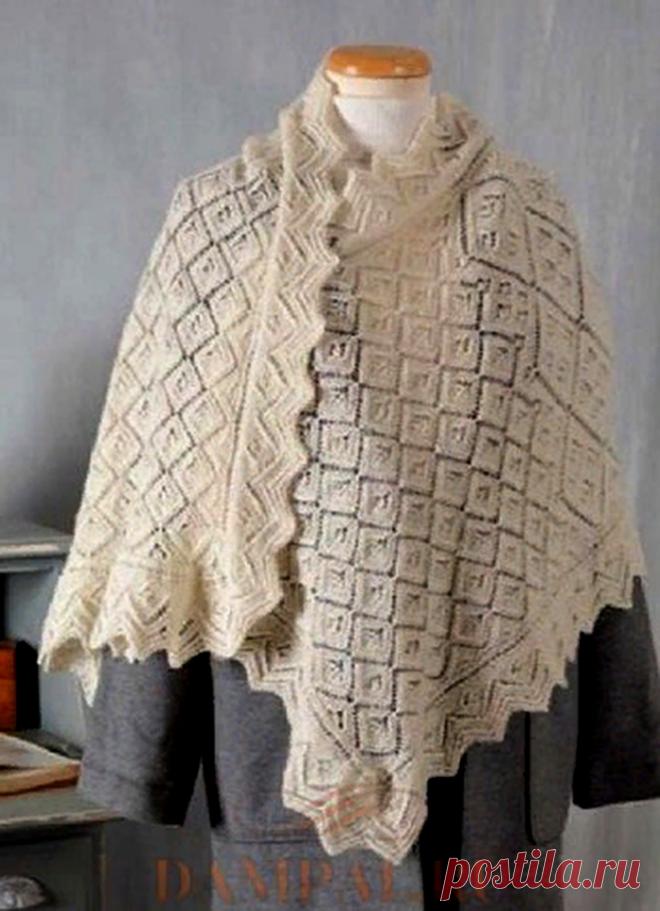 Ажурная шаль «Genealogy» от дизайнера Fiona Munro (Вязание спицами) – Журнал Вдохновение Рукодельницы
