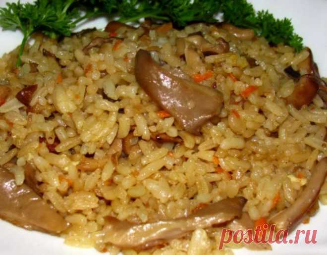 Плов с грибами — рецепт